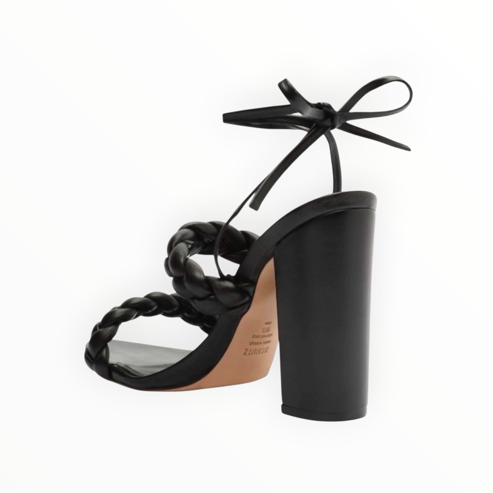 Schutz Zarda High Block Heels - Black