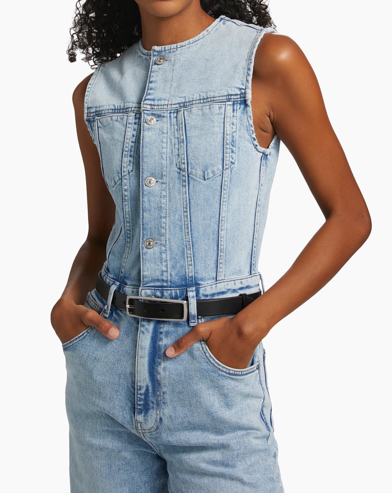 Paige Cirie Denim Jumpsuit - Mezza