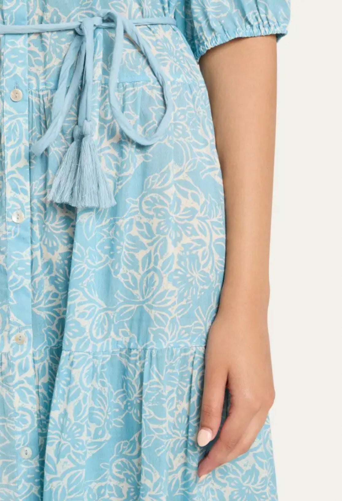 Hannah Artwear Anyeta Maxi Dress - Lantana Aquamarine