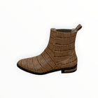 Frēda Salvador Drew Chelsea Boot - Khaki Croc Embossed