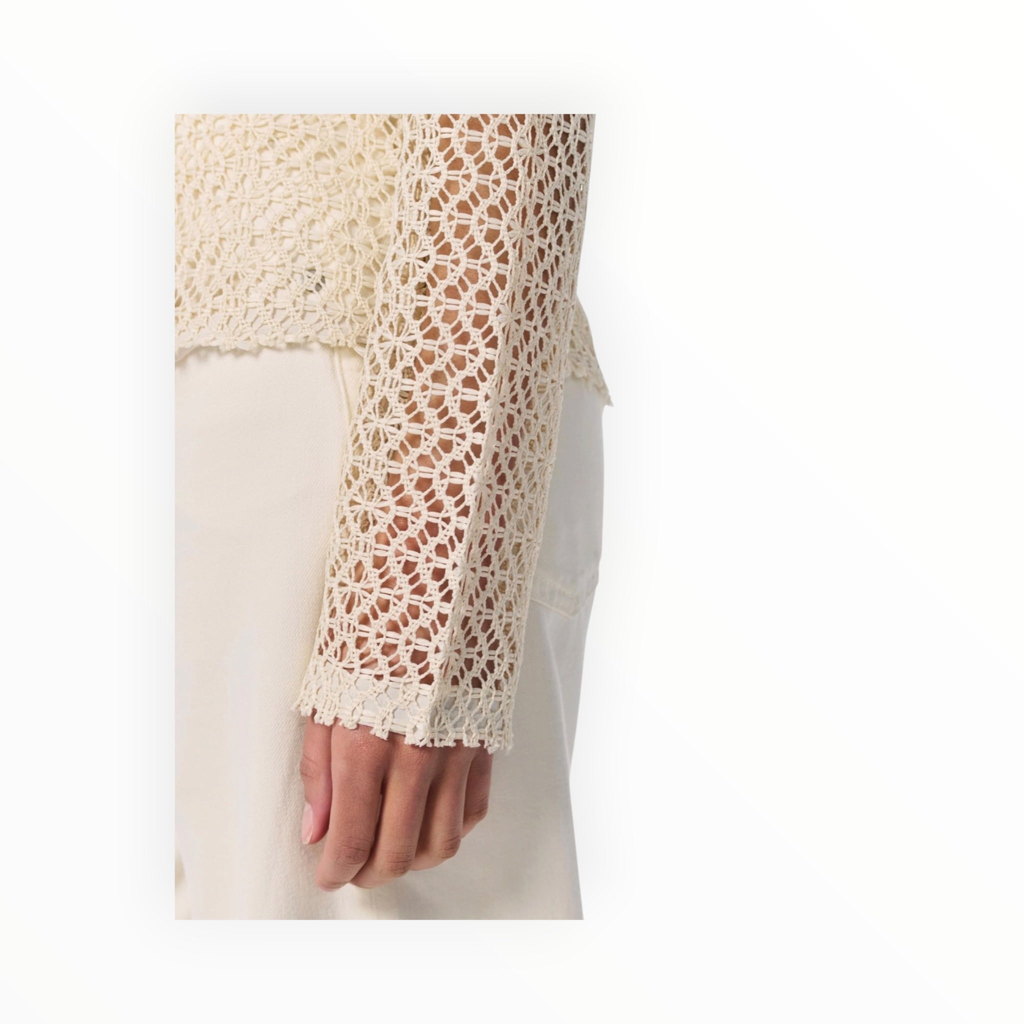 rag & bone Liv Mesh LS Polo - Turtle Dove
