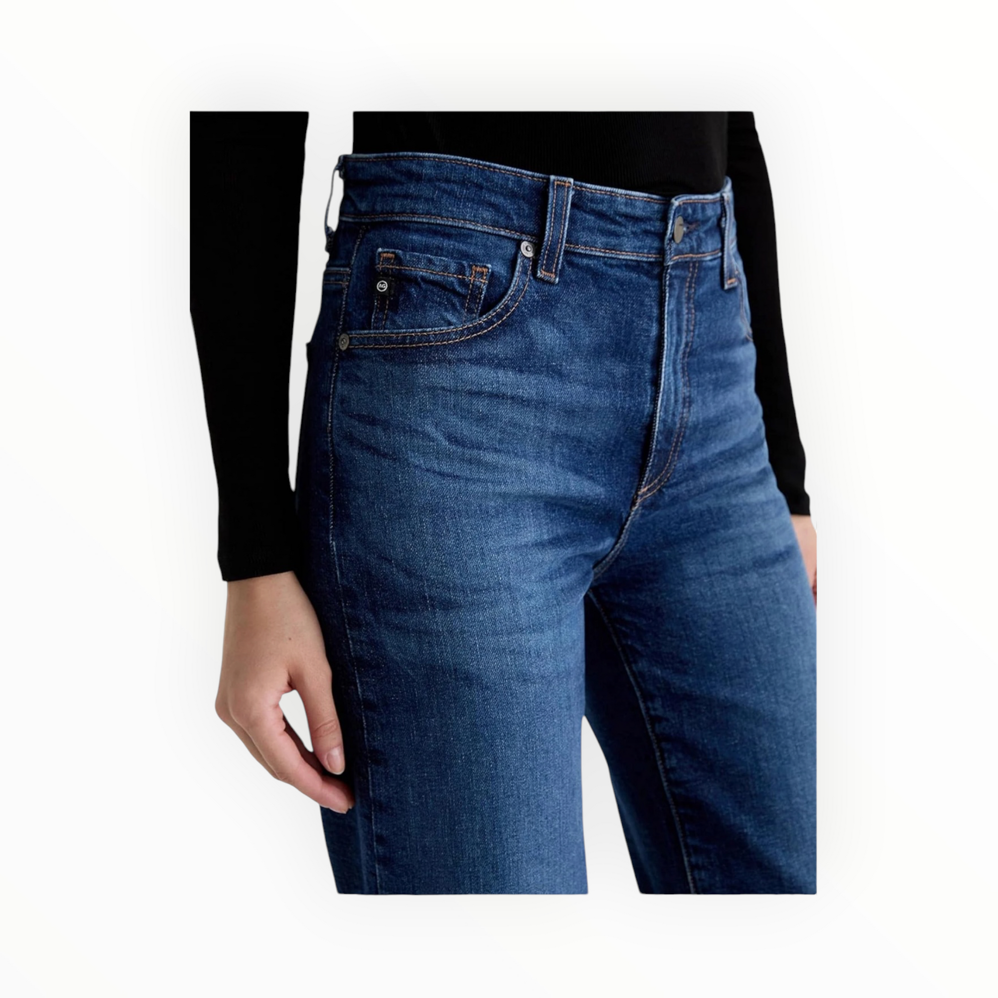 AG Jeans Saige Wide Leg Crop - Veiled