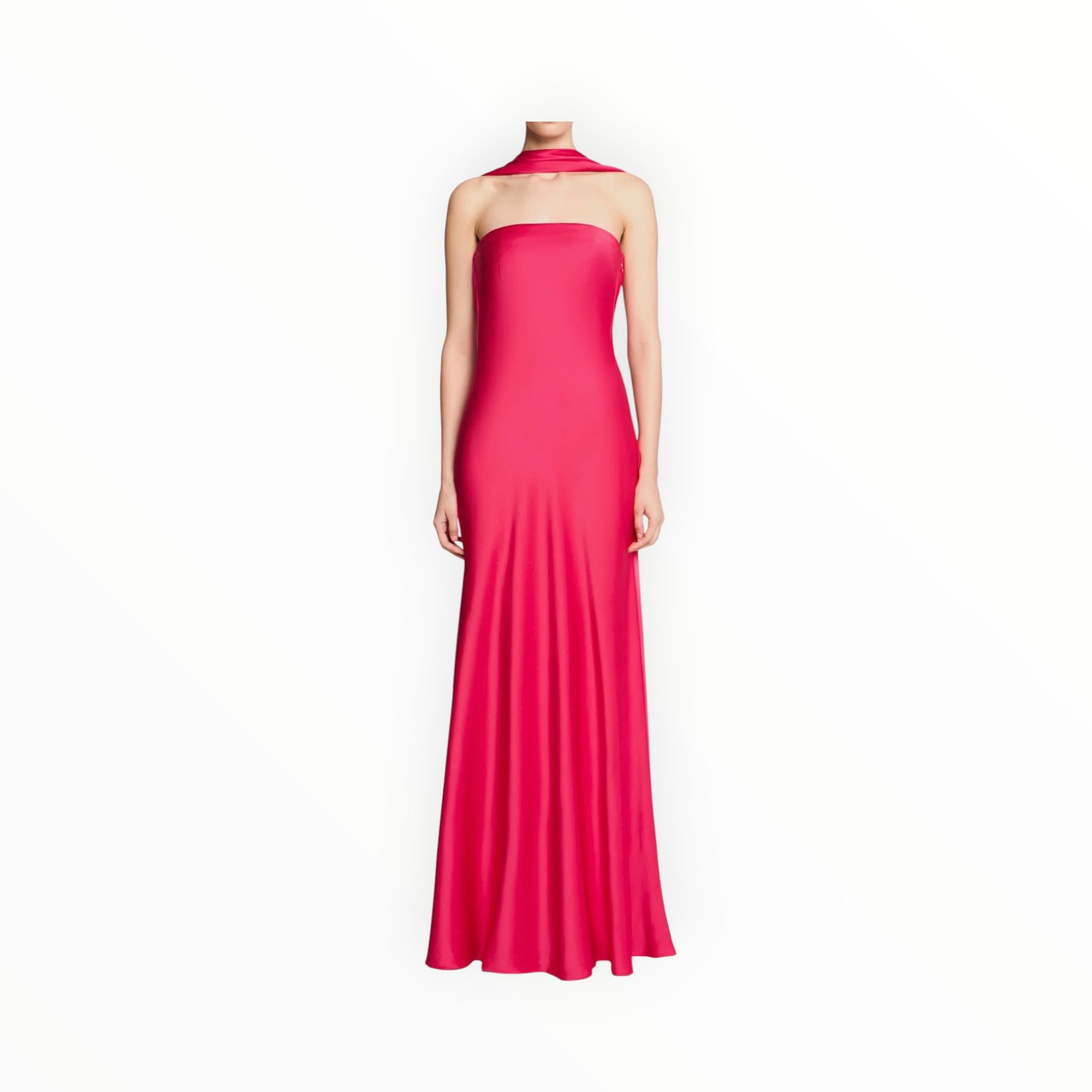 Halston Vali Crepe Gown - Opera