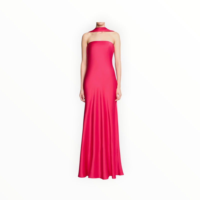 Halston Vali Crepe Gown - Opera