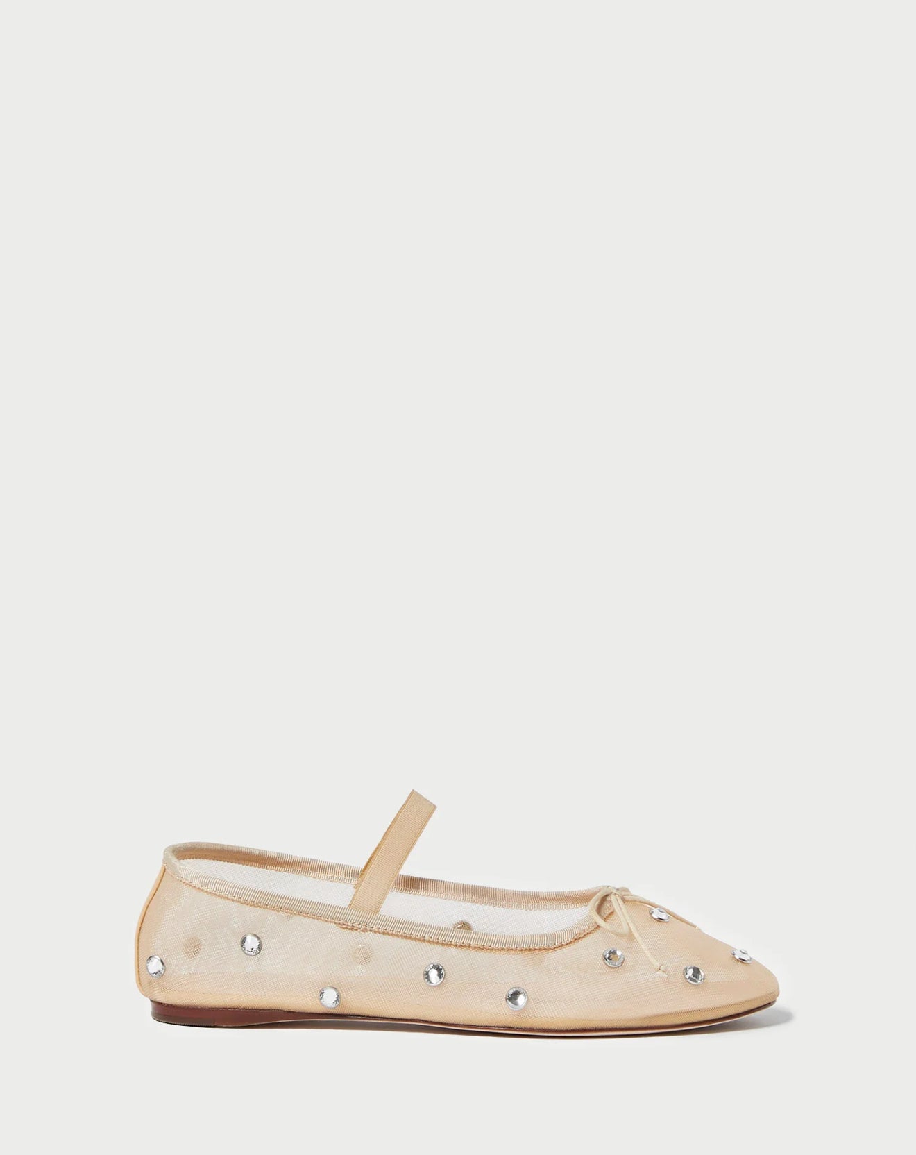 Loeffler Randall Leonie Ballet Flat - Caramel/Crystal