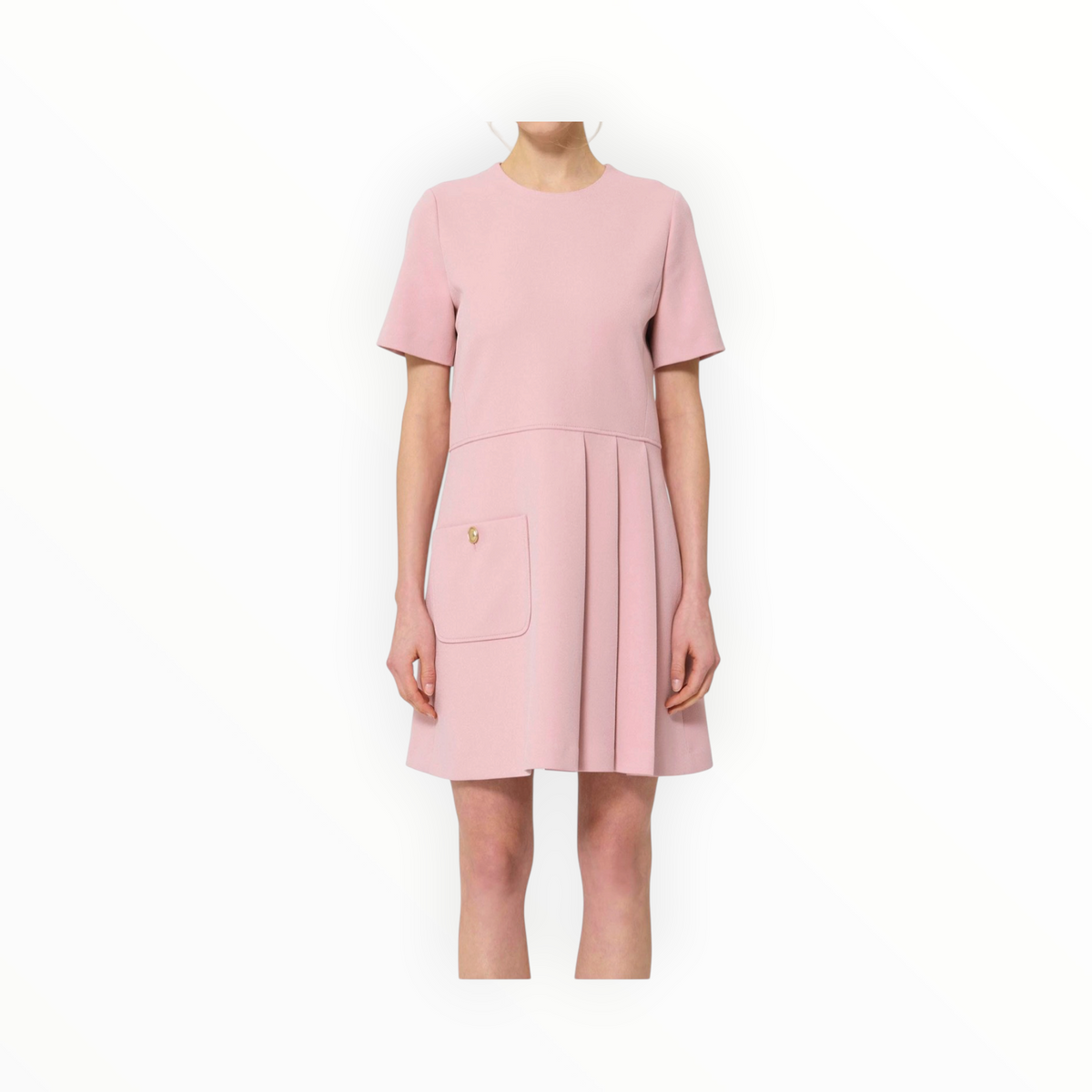 Tara Jamon Rosella Dress - Pale Pink Crepe