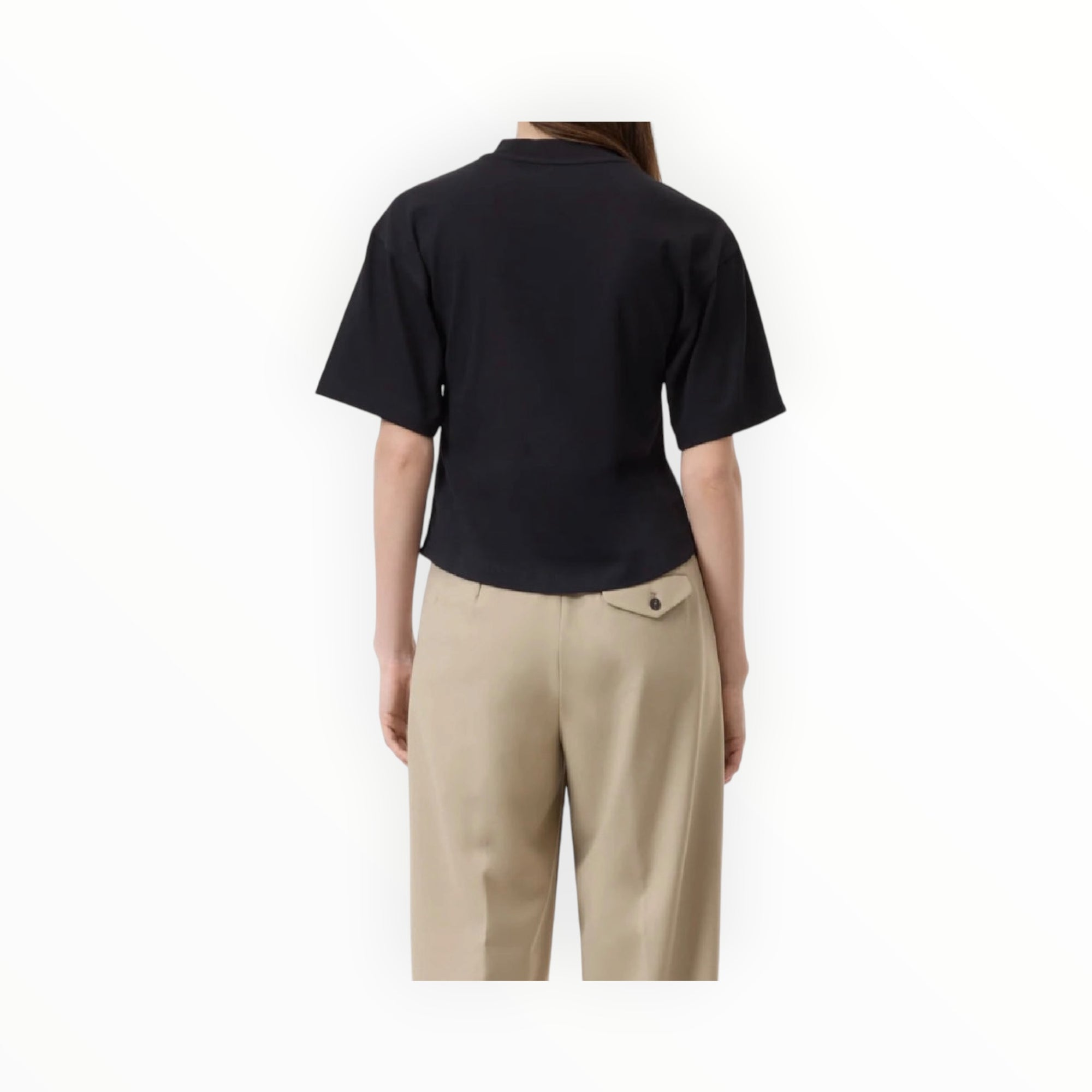 Closed V-Neck T-Shirt - Black