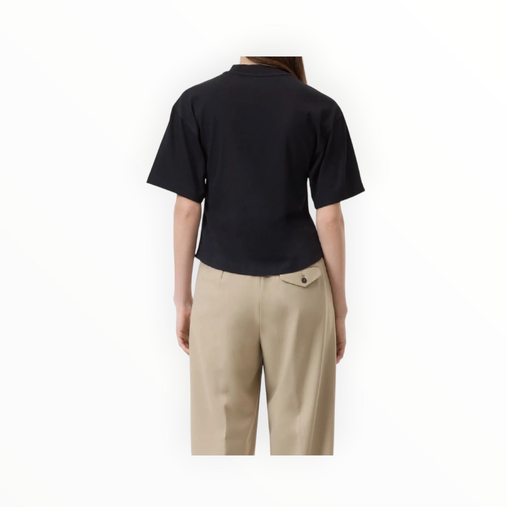 Closed V-Neck T-Shirt - Black
