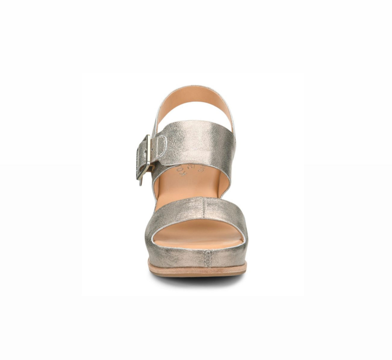 KORK-EASE San Carlos Platform Slingback - Soft Gold Metallic