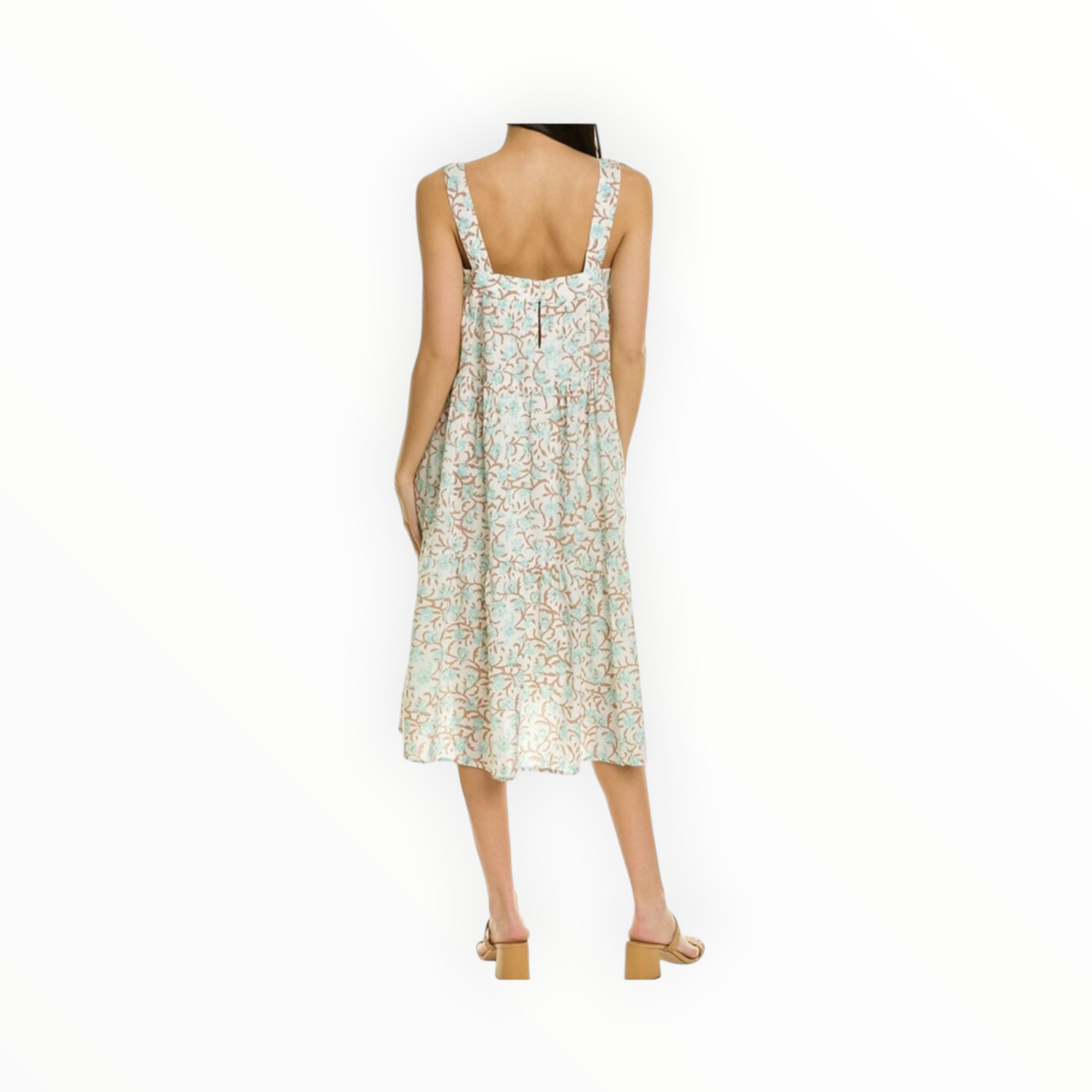 Lilla P Peplum Seam Tank Dress - Aquamarine