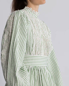 byTiMo Seersucker Mini Dress - Green Stripe