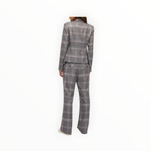 Marissa Webb Perrie Blazer - Steel Plaid
