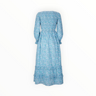 Pink City Prints Isabel V Neck Dress - Mint Hyacinth