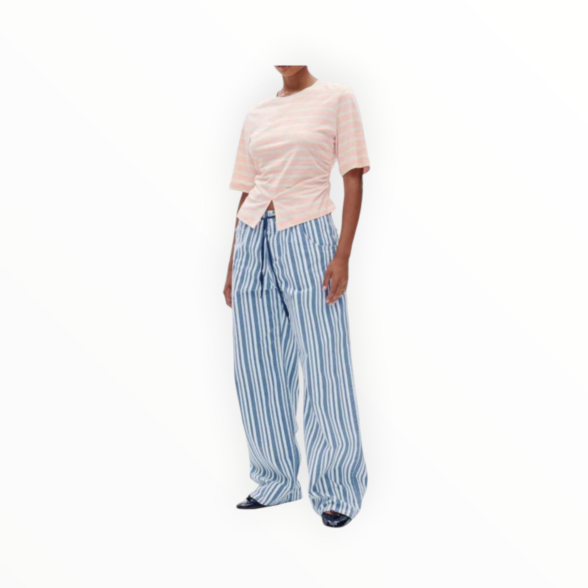 Baum und Pferdgarten Juma T-Shirt - Peach Stripe