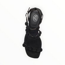 ASH Regy Pompom Sandal - Black