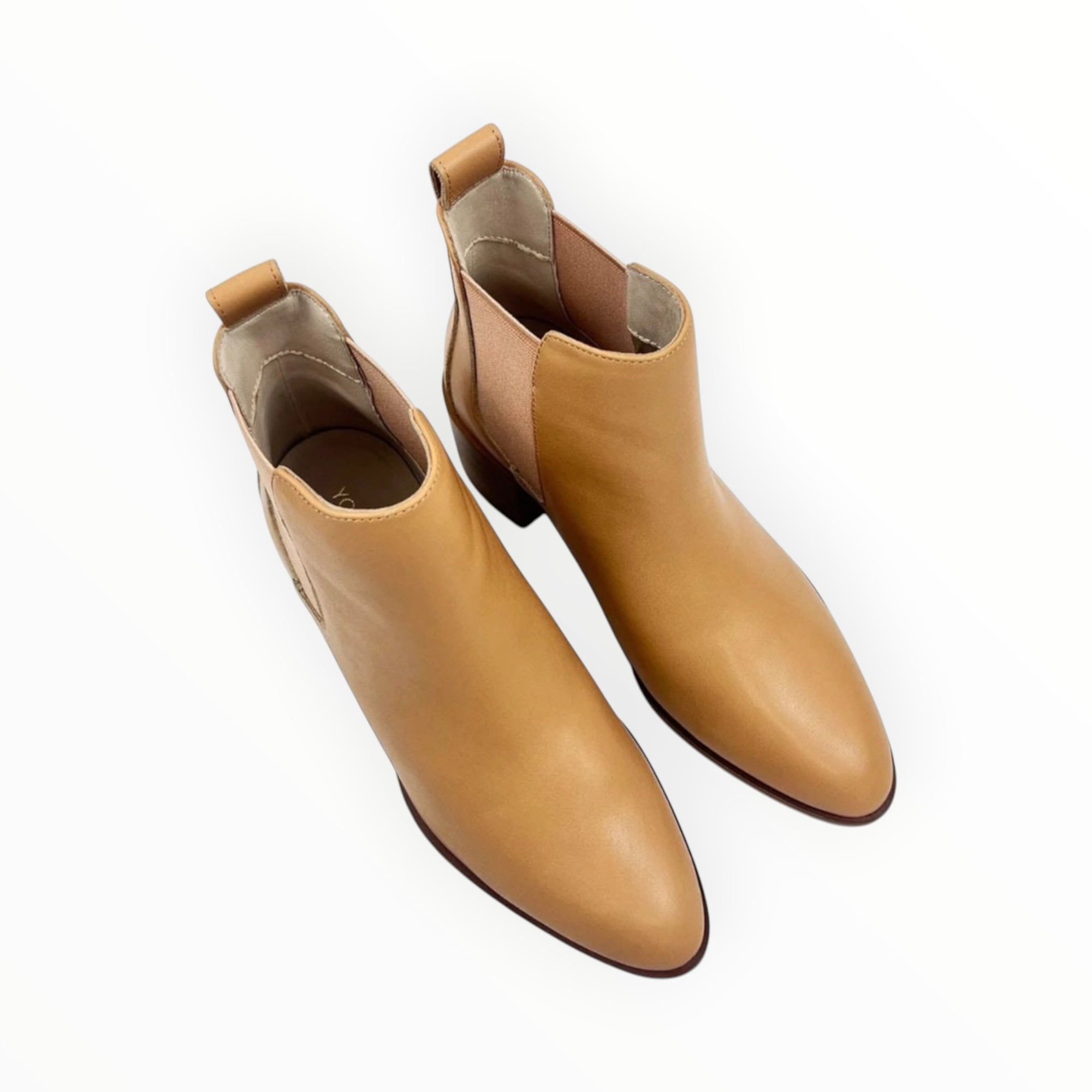 Yosi Samra Melissa Chelsea Leather Boot - Tan