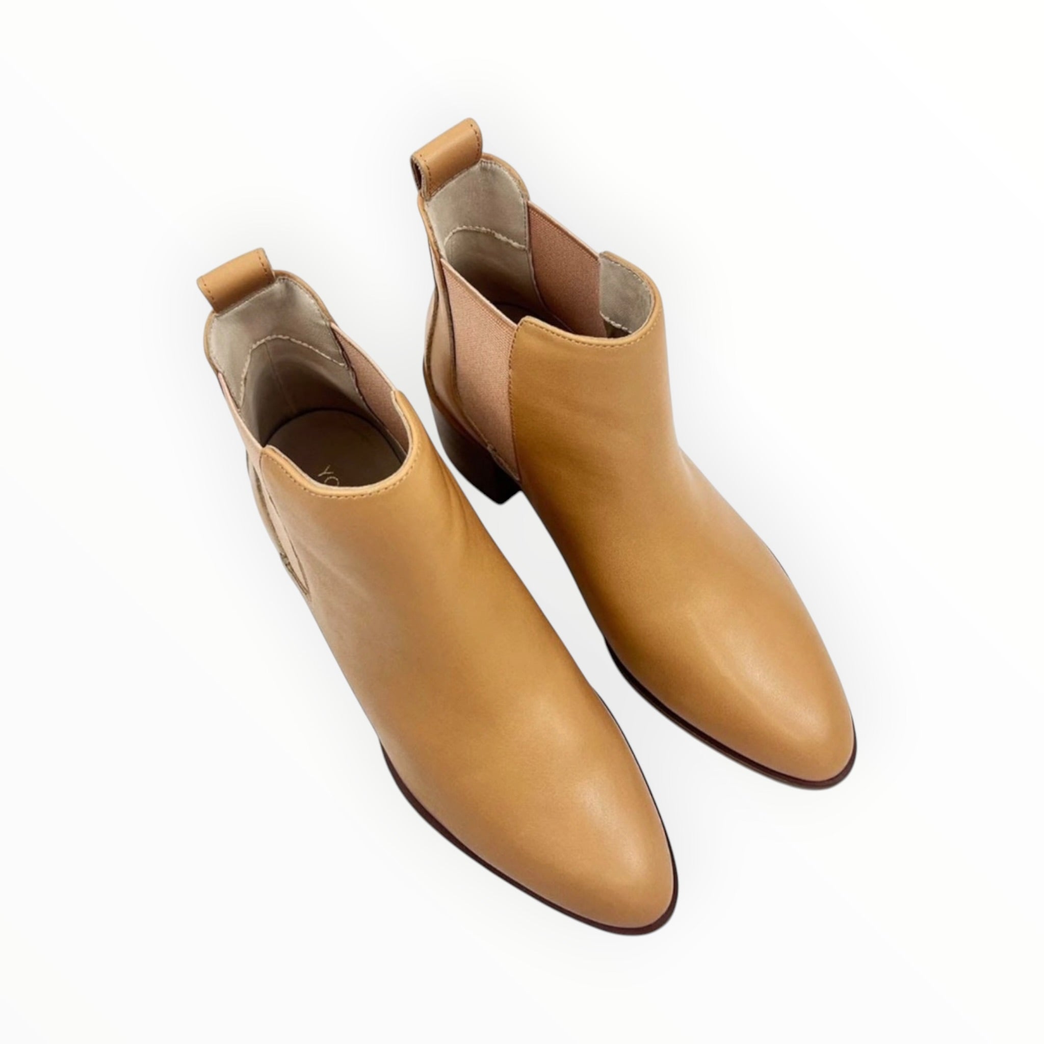 Yosi Samra Melissa Chelsea Leather Boot - Tan