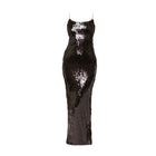 Amanda Maria Sequin Dress - Mahogany