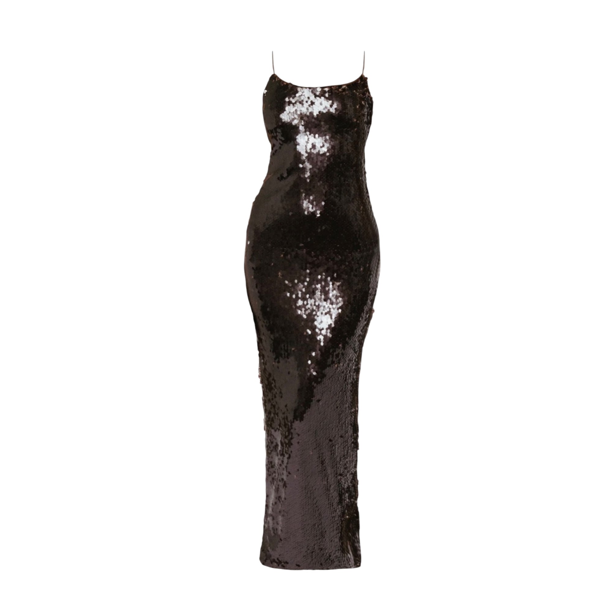Amanda Maria Sequin Dress - Mahogany