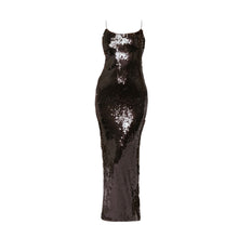 Amanda Maria Sequin Dress - Mahogany