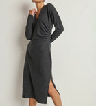 Nation Ltd Sandrine Midi Dress - Heather Charcoal