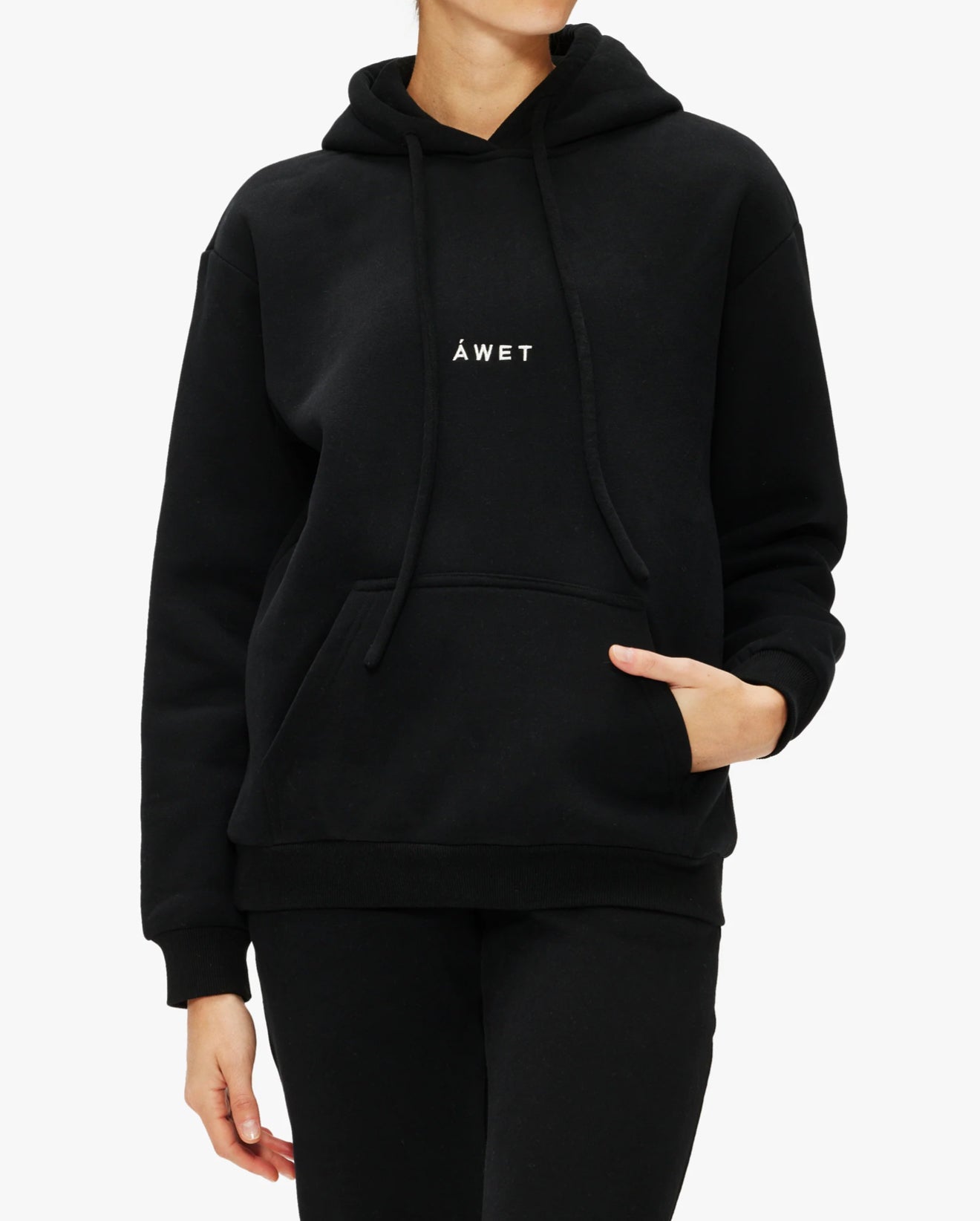 ÁWET Unisex G.District Hoodie - Black