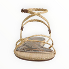 Sam Edelman Ellina Braid Flat Sandal - Natural Beige Faux Raffia