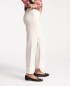 Frances Valentine Smarty Cuffed Jeans - White
