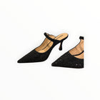 Lola Cruz Opera Crystal Embellished Pump - Black