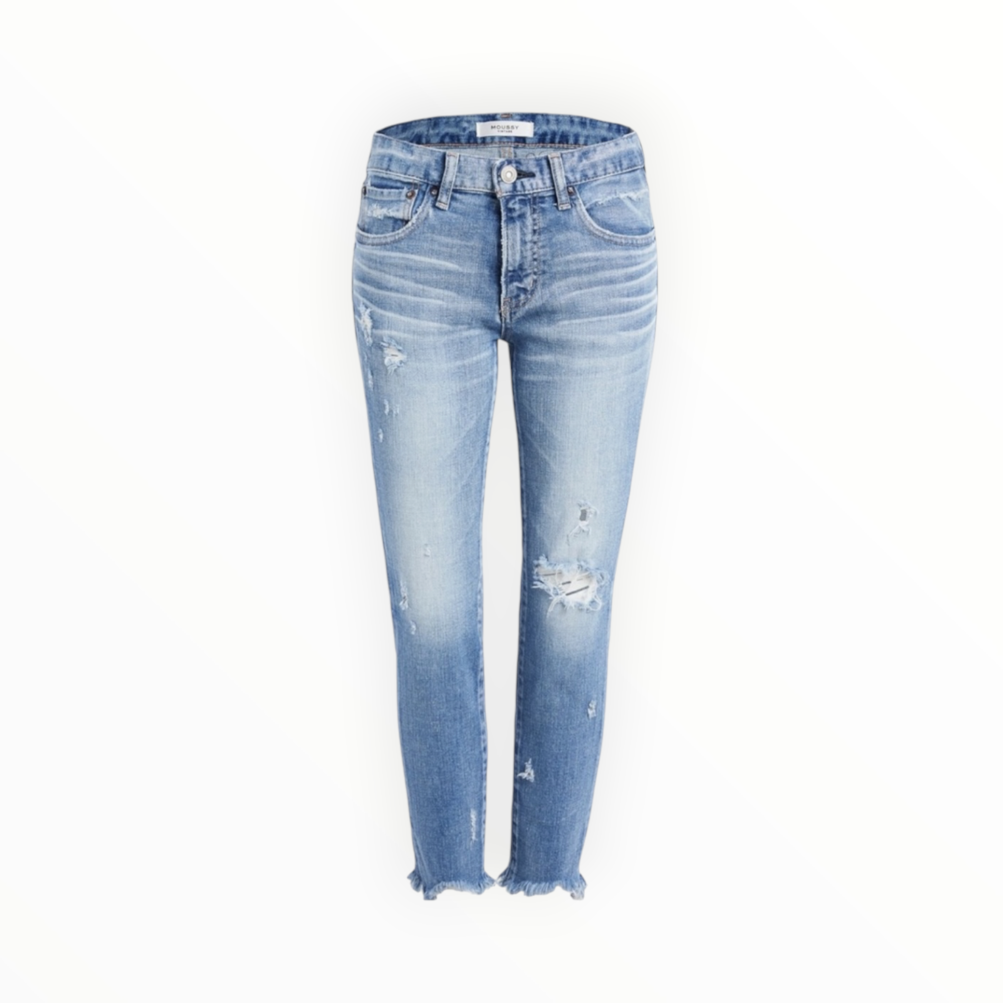 Moussy Vintage Glendele Skinny Jeans - Blue Wash