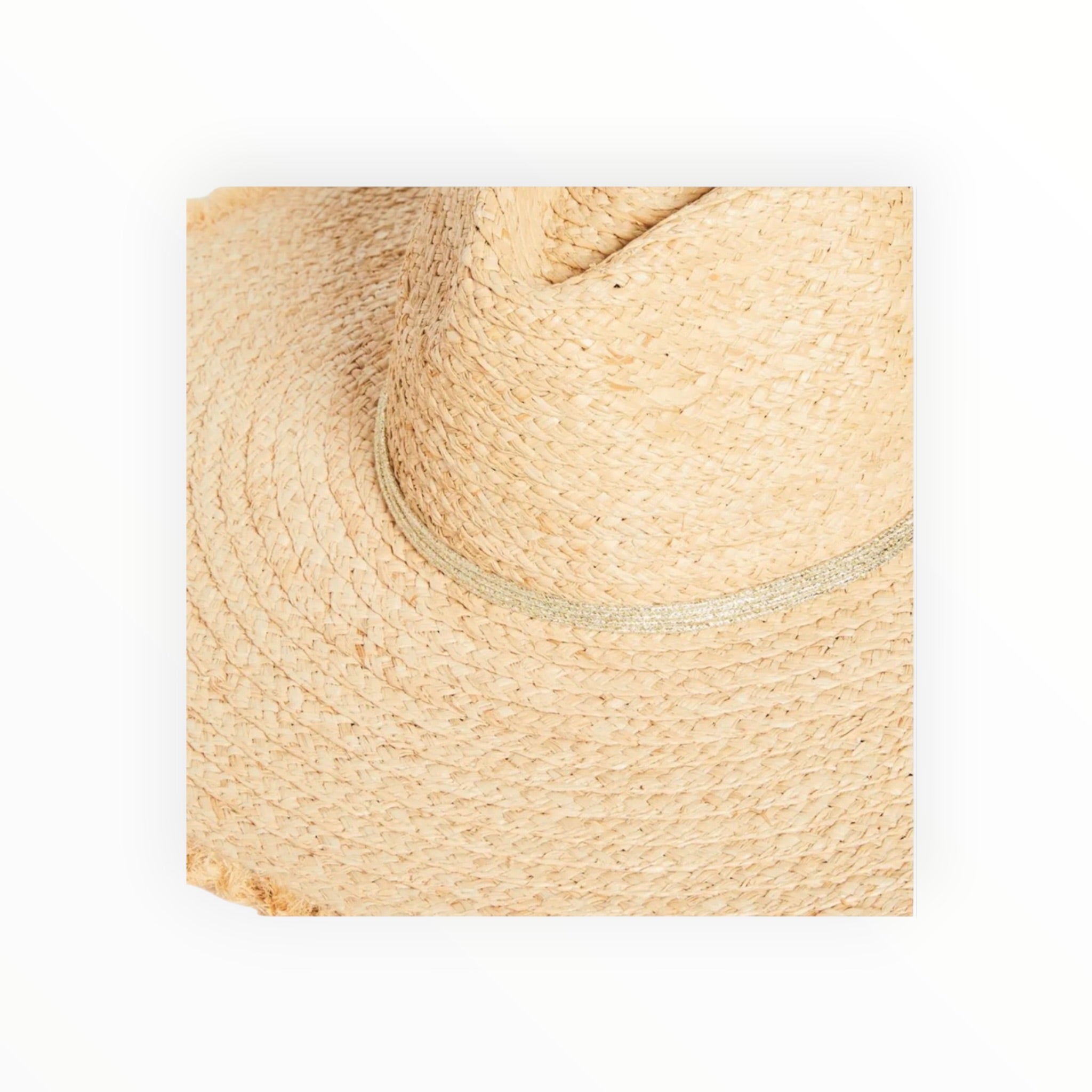 Hat Attack Coverup Sunhat - Natural/Metallic Gold