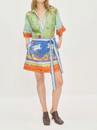 ALÉMAIS Surrealist Summer V Mini Dress - Multi