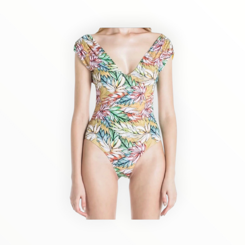 Sauipe Swim Eva Deep Plunge One Piece Swimsuit