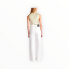 Nanushka Colson Crinkled Satin Turtleneck Top - Green Tea