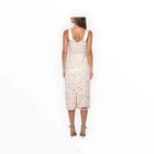 Adelyn Rae Gabriella Bow Strap  Midi Dress - Blush/Cream