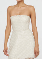 THEIA Amanda Beaded Mini Dress - Crystal