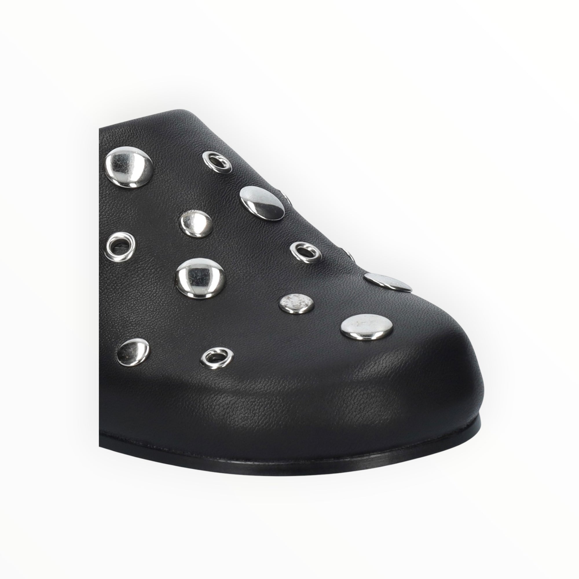Lola Cruz Aureline Mule Flats - Black