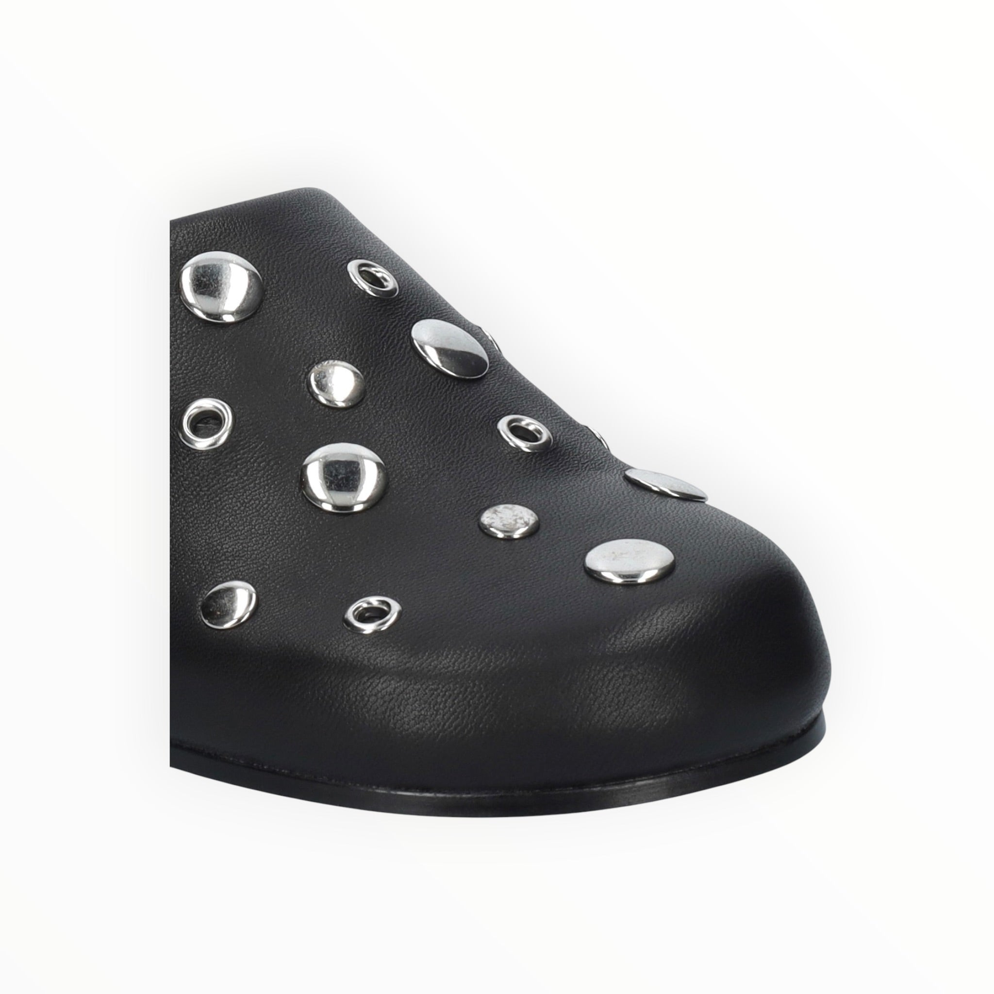 Lola Cruz Aureline Mule Flats - Black