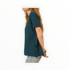 Project Social Tee Knock Out V Neck Tee - Oceanic Teal
