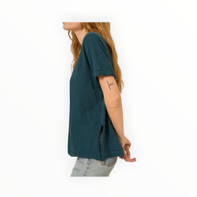 Project Social Tee Knock Out V Neck Tee - Oceanic Teal