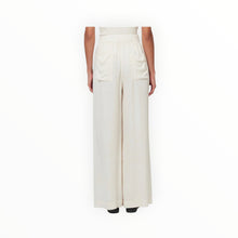Raquel Allegra Silk Jacquard Athena Pant - Cream