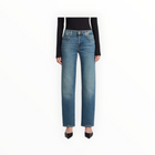 7 For All Mankind Calie Ankle Straight Leg Jeans - Sea Level