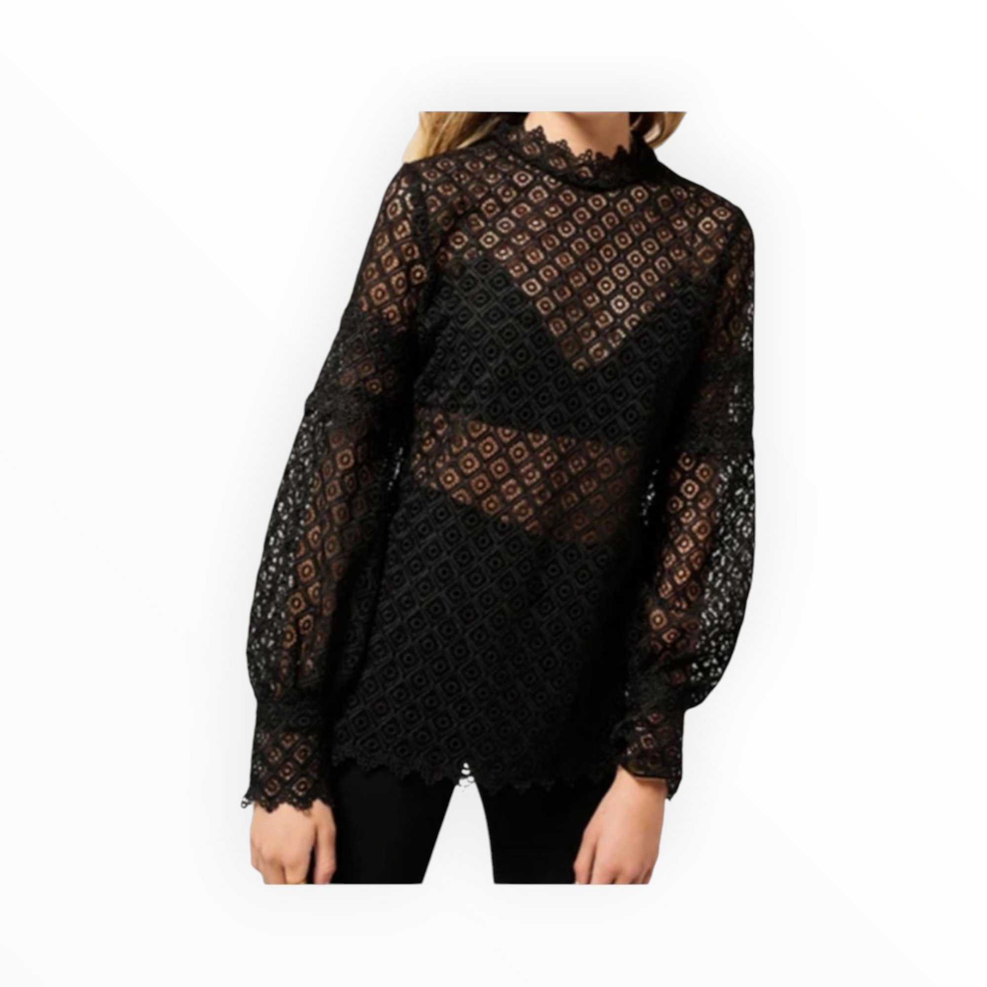 IRO Amia Ball Alpaca Blend Sweater - Black