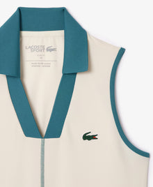 Lacoste Slim Fit Ultra Dry Sleeveless Tennis Polo - Lapland