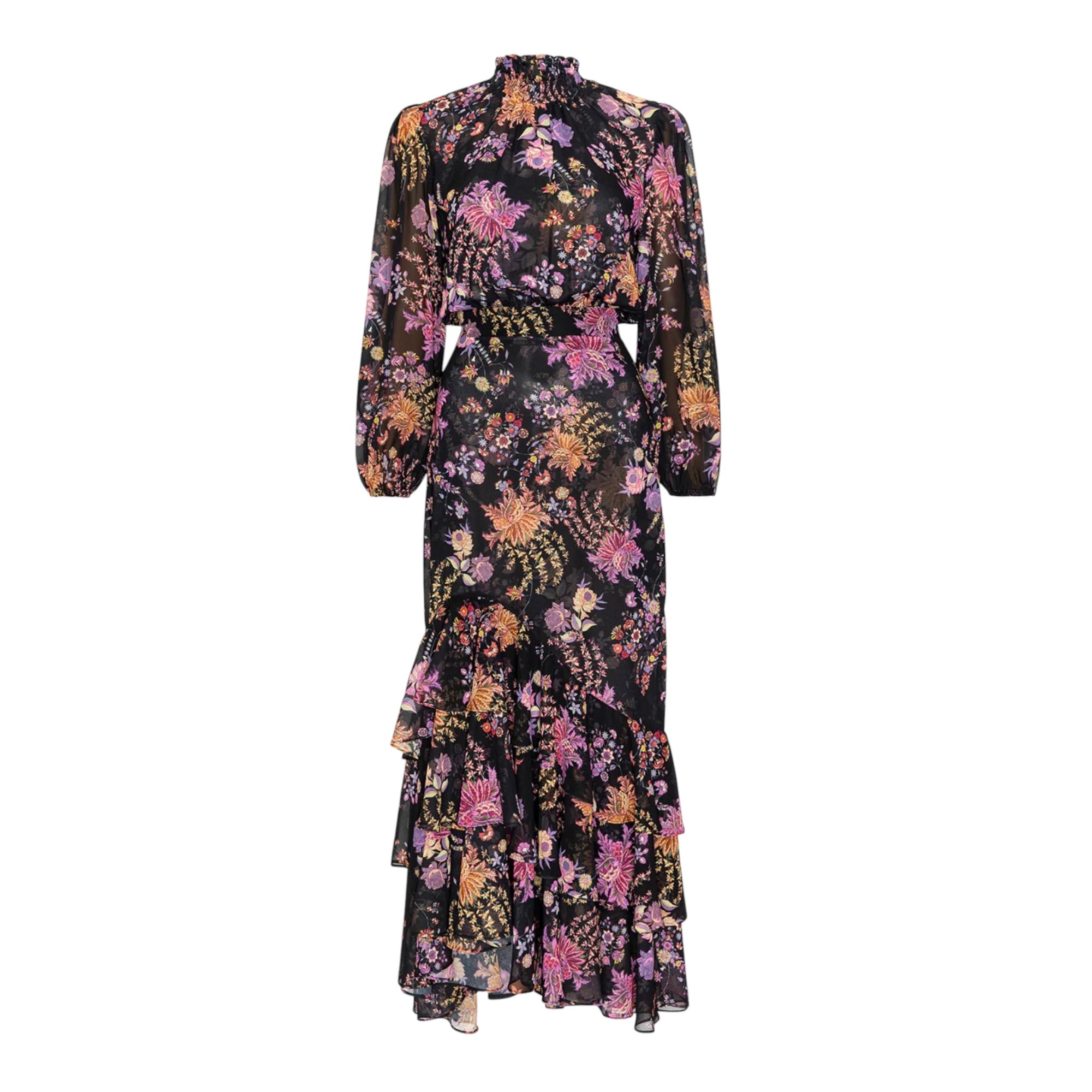 MISA Audrey Dress - Dusted Cluster Chiffon