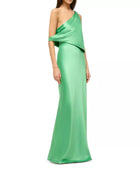STAUD Naomi Asymmetrical Dress - Green
