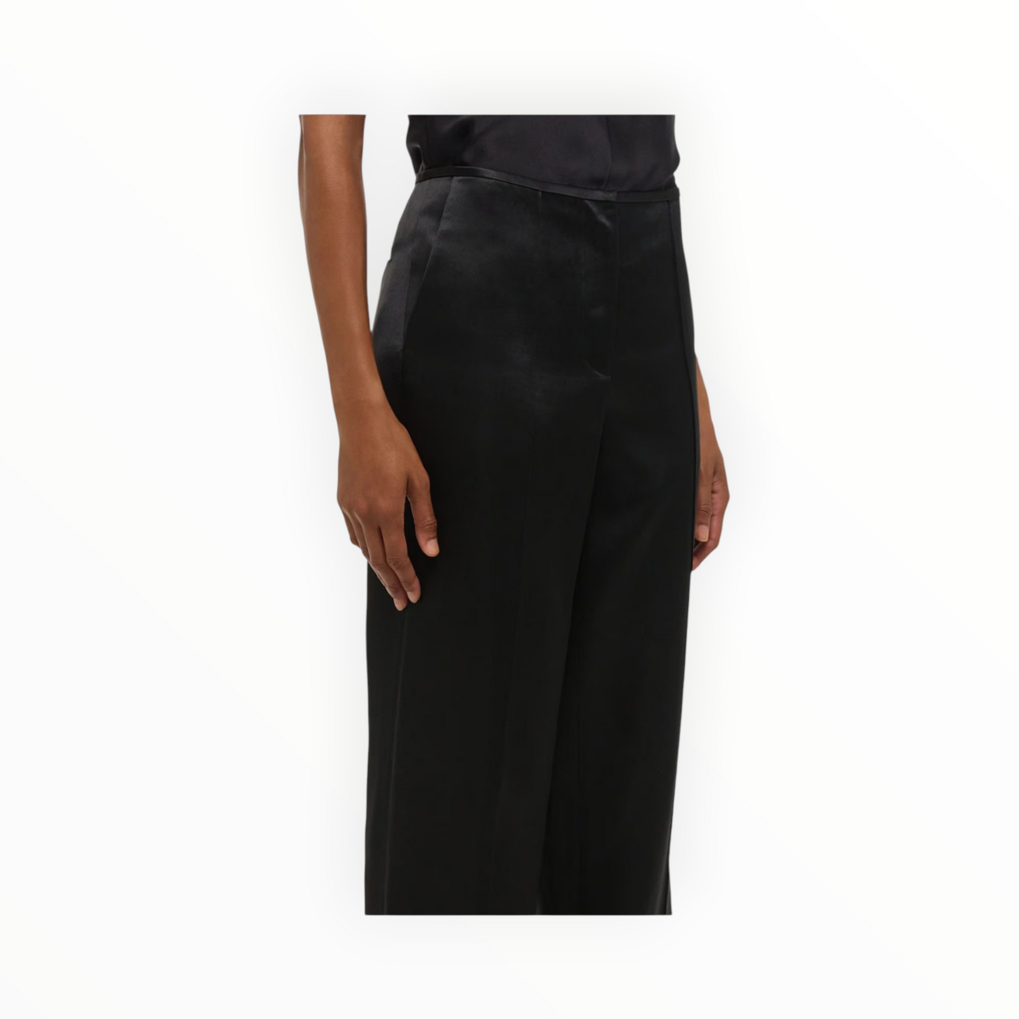 Helmut Lang Minimal Satin Pants - Black