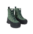 Loeffler Randall Davey Puff Quilted Boot - Green/Black