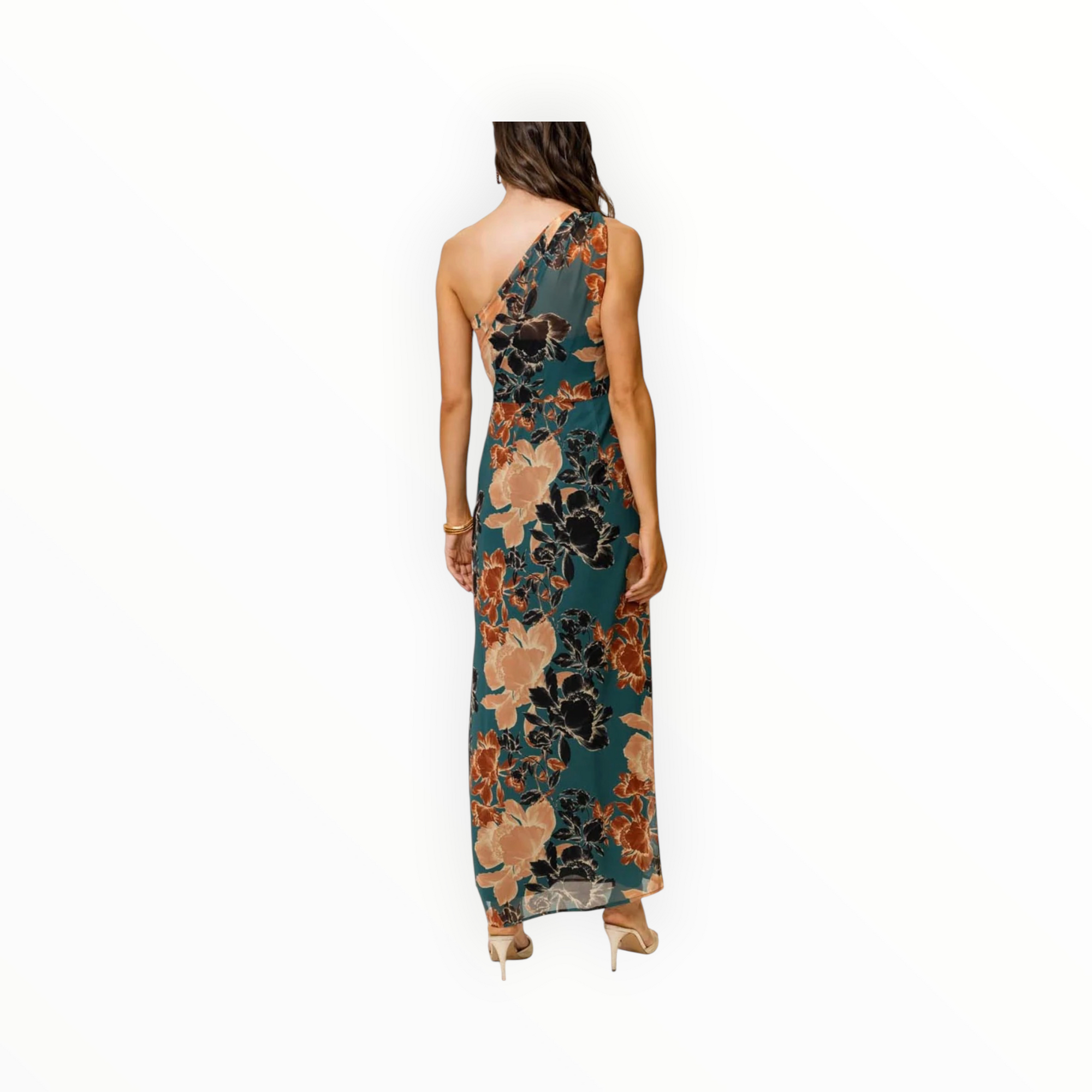Hutch Siona Dress - Teal/Multi Inverted Sketch Floral