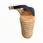 Pinaz Sling Back Wedge - Navy